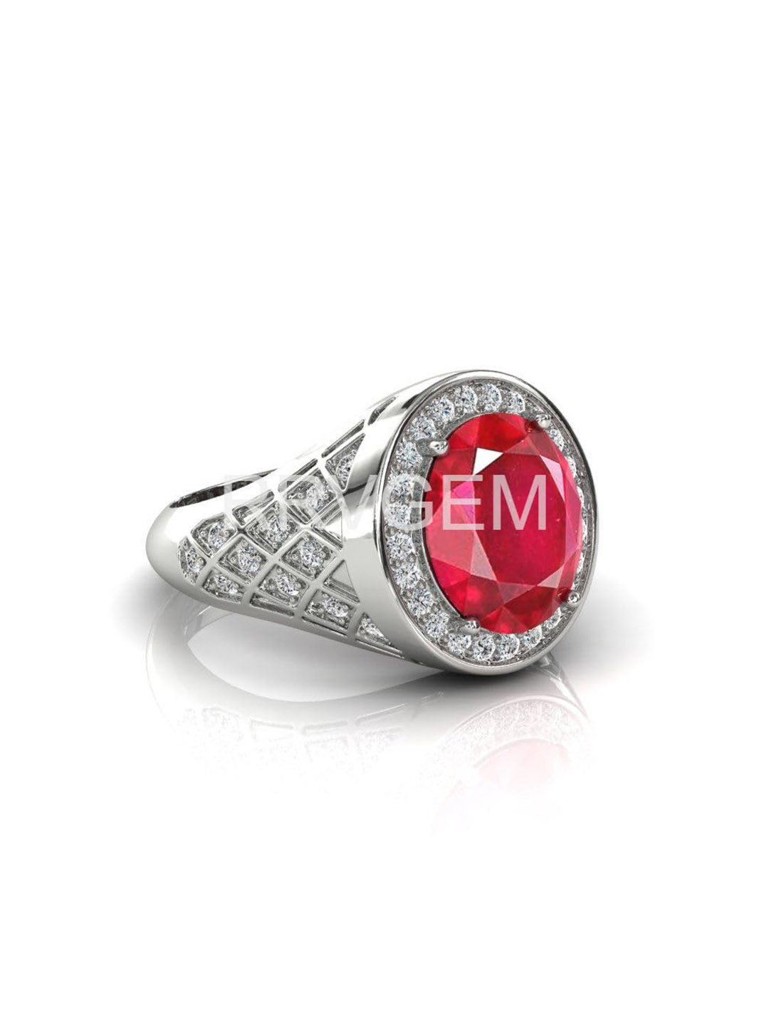 RRVGEM Ruby 6.25 Ratti Finger Ring