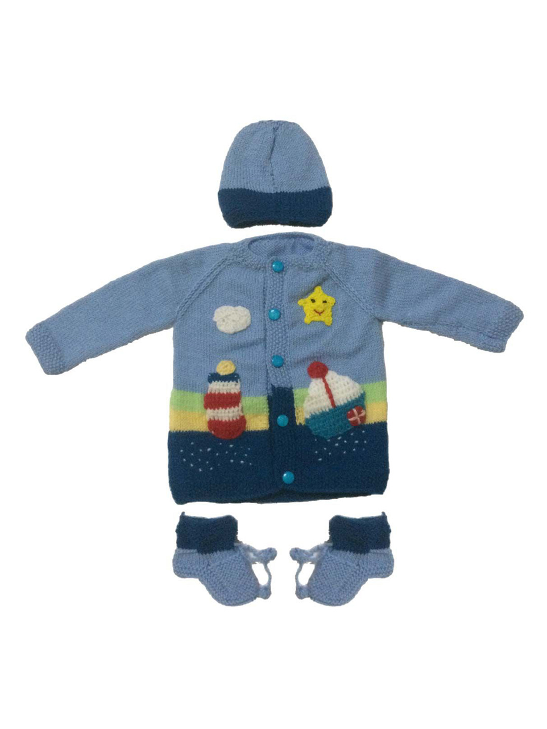 Cute Collection Woolen Baby Apparel Gift Set
