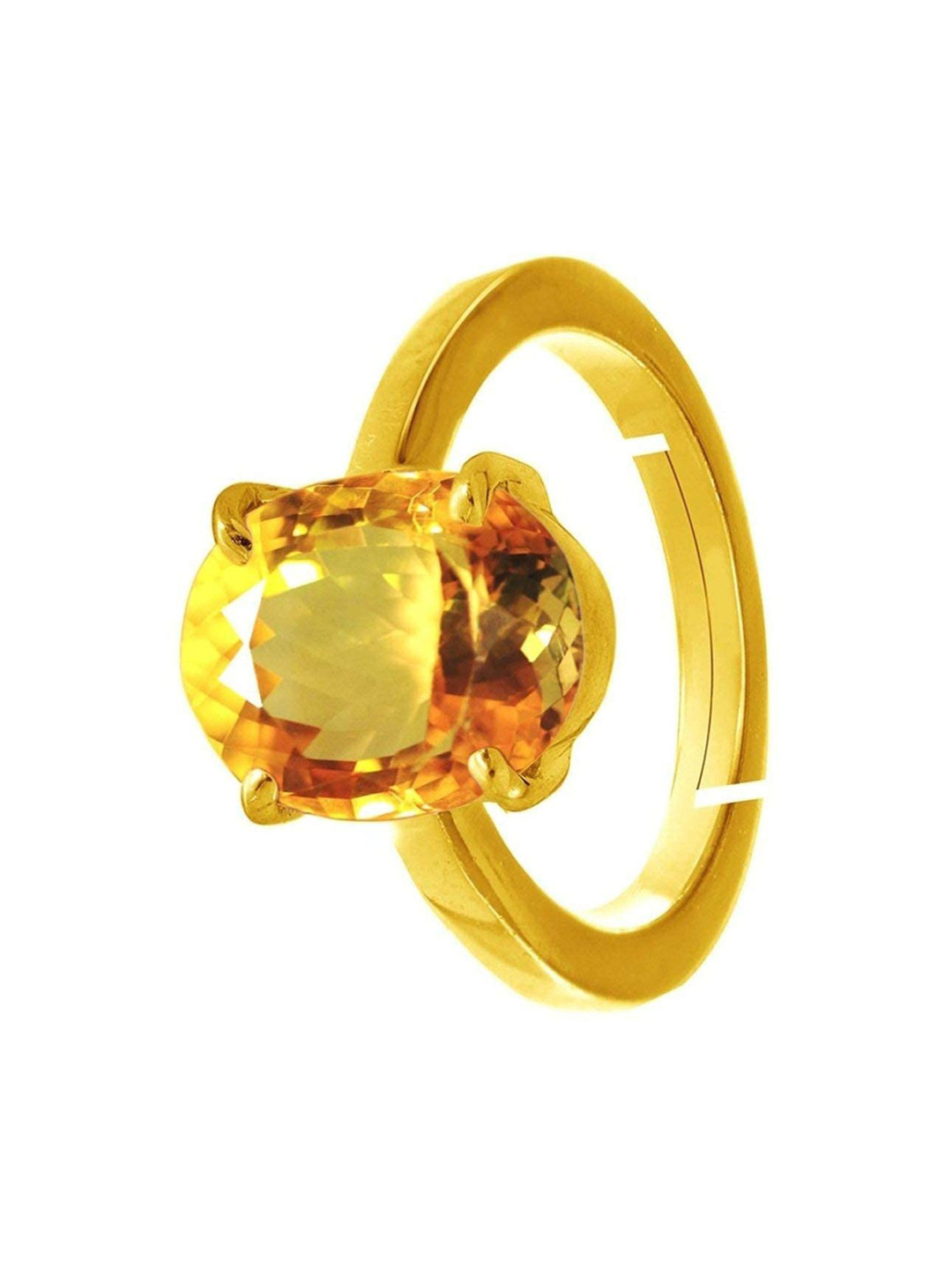 RRVGEM Unheated 5.25 Ratti 4.75 KT Citrine Ring Sunela Ring