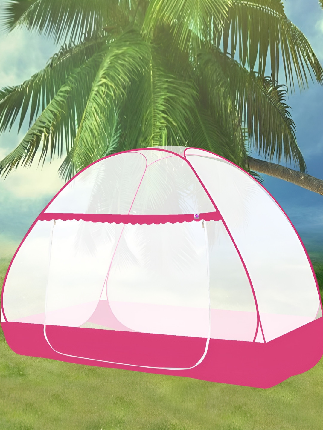 Silver Shine Transparent King Size Tent Mosquito Net