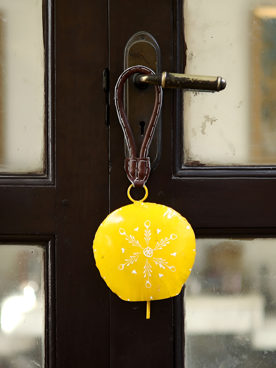 DULI Yellow Printed Cowbells Windchimes