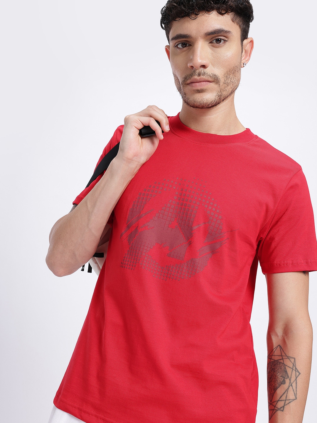 Marvel by Glitchez Captain America Print T-shirt