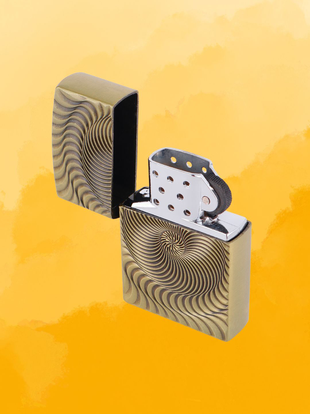 ALA FLAME Scratch Resistant Textured Pocket Lighter Travel Accessory