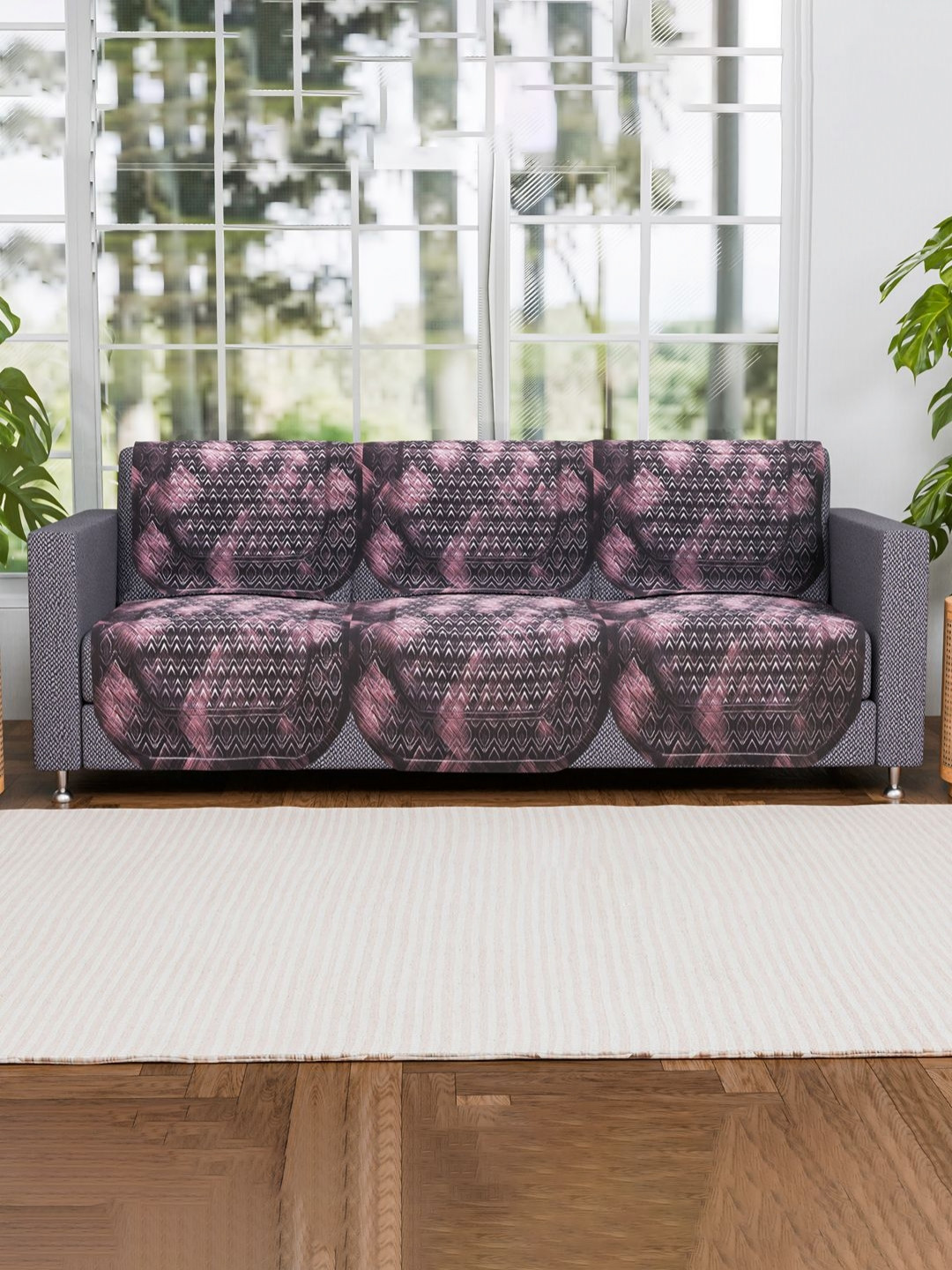 Aura Printed Cotton Sofa Cover