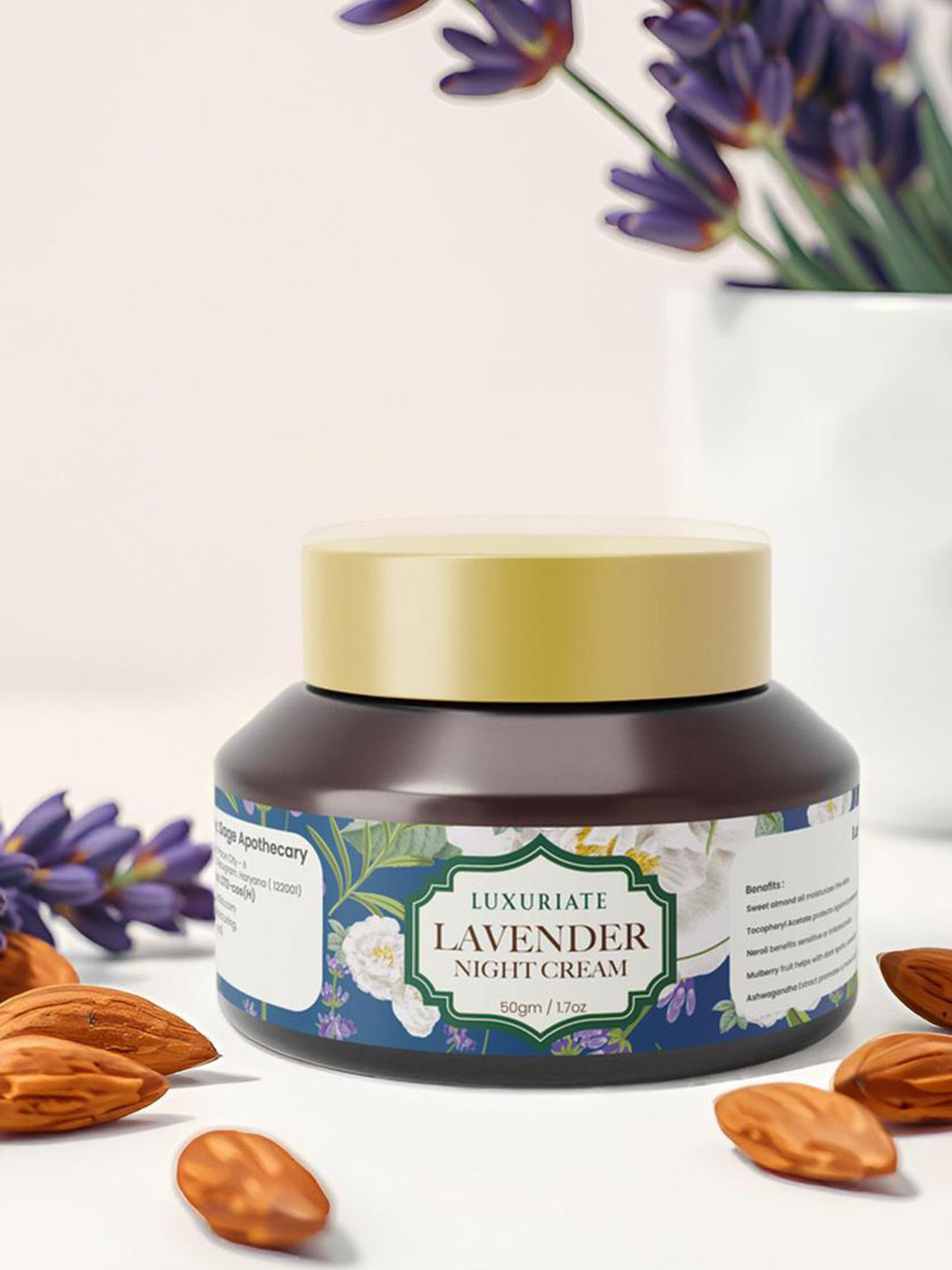 LUXURIATE Lavender Night Cream For Premature Aging Control - 50 g