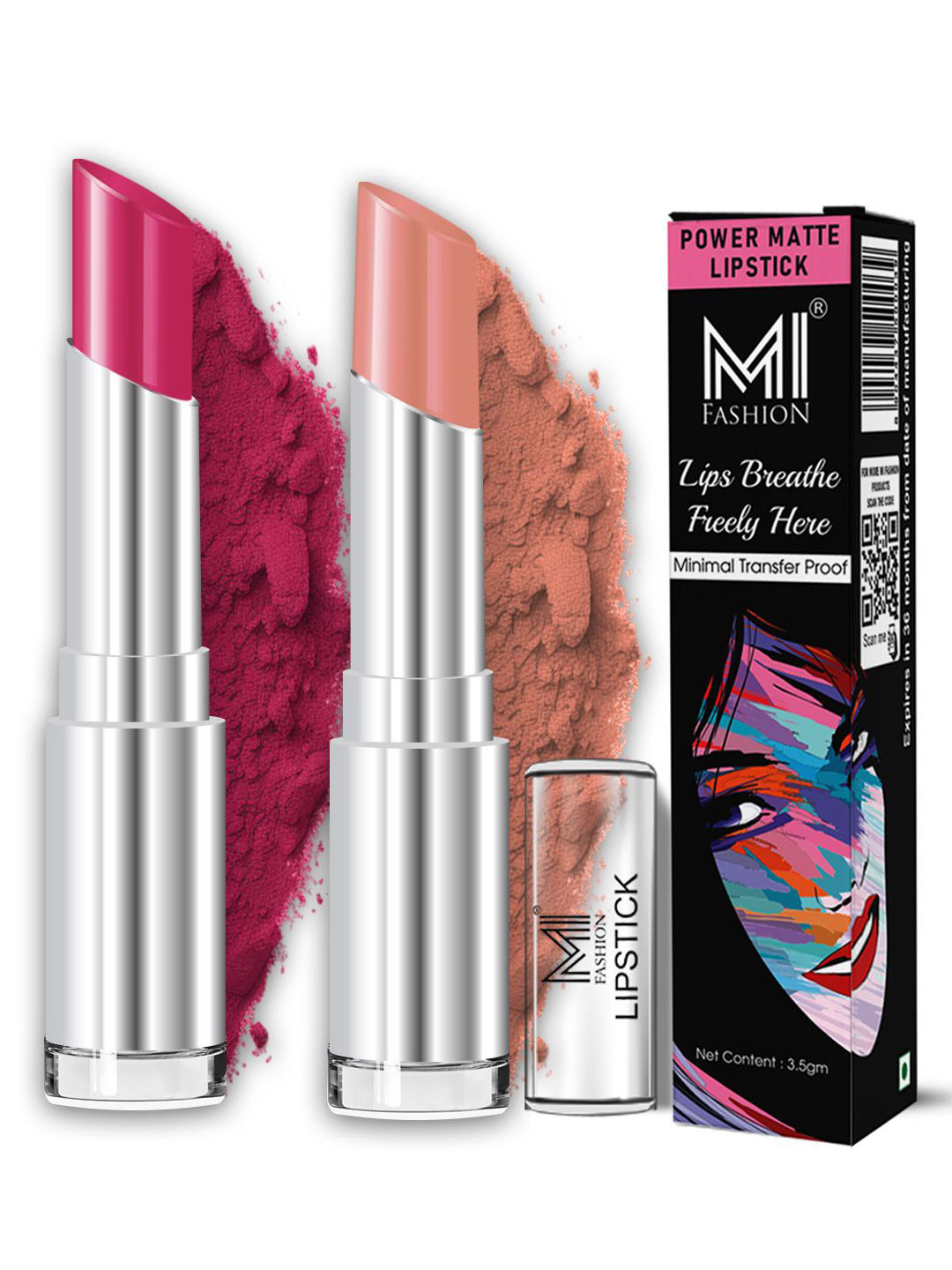 MI FASHION Smudge Free Ultra Matte Lipstick High Color Payoff Lip Color