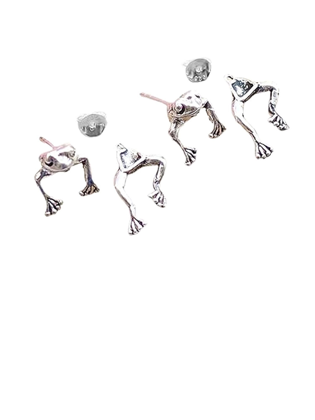 VR Creatives Silver-Plated Contemporary Studs