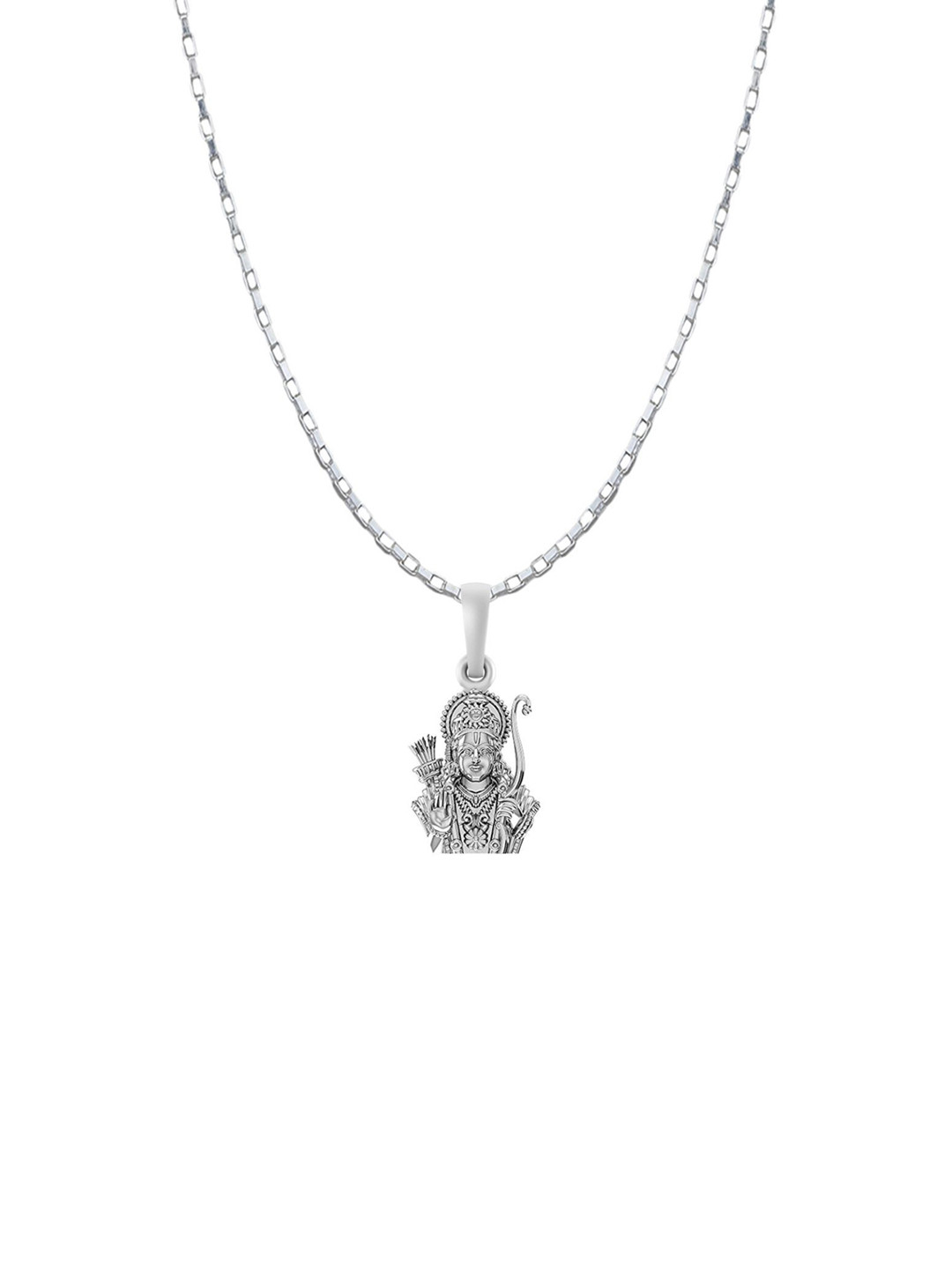 AKSHAT SAPPHIRE 92.5 Silver Ram Pendant With Chain