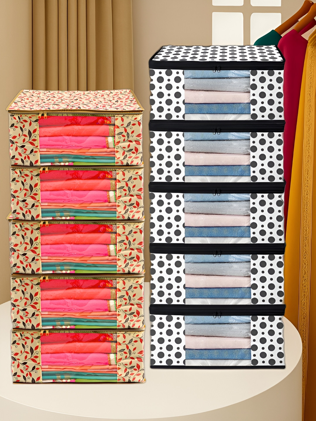 ANNORA INTERNATIONAL Cream Multi-Utility Organisers