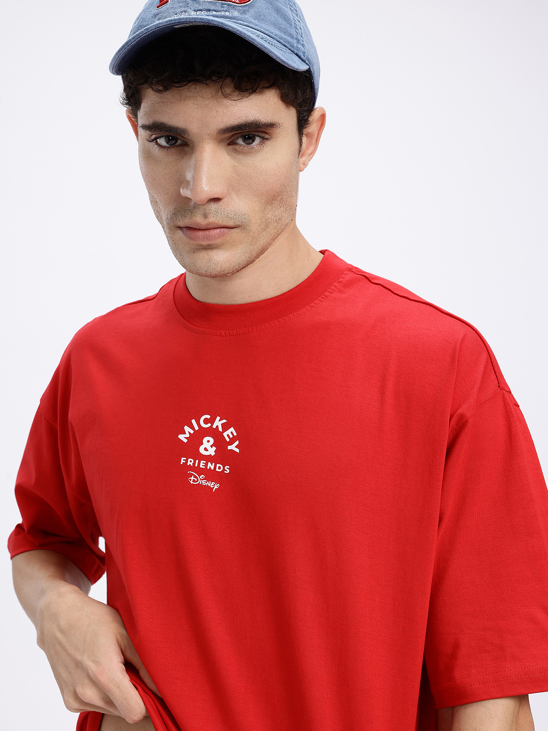 Disney by Glitchez Timeless Mickey Printed Oversized T-shirt