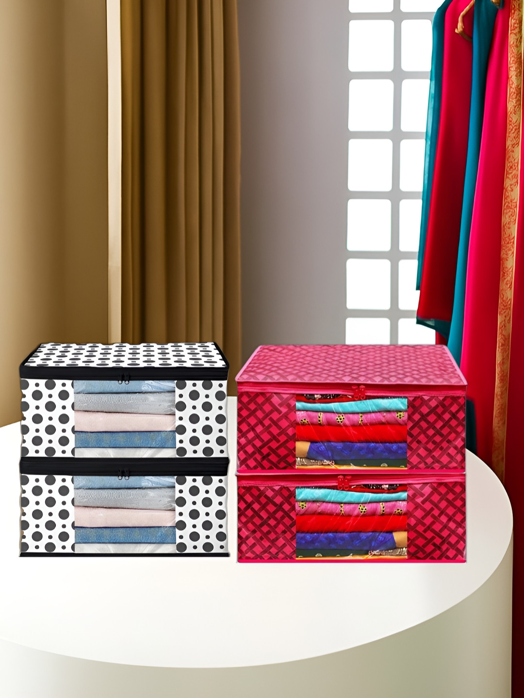 ANNORA INTERNATIONAL Red Multi-Utility Organisers