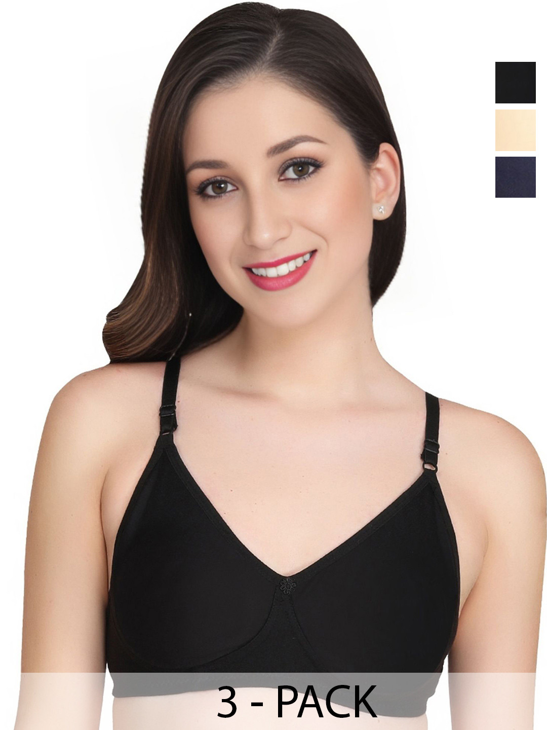 Liigne Women Pack O 3  Full Coverage Lightly Padded Bra