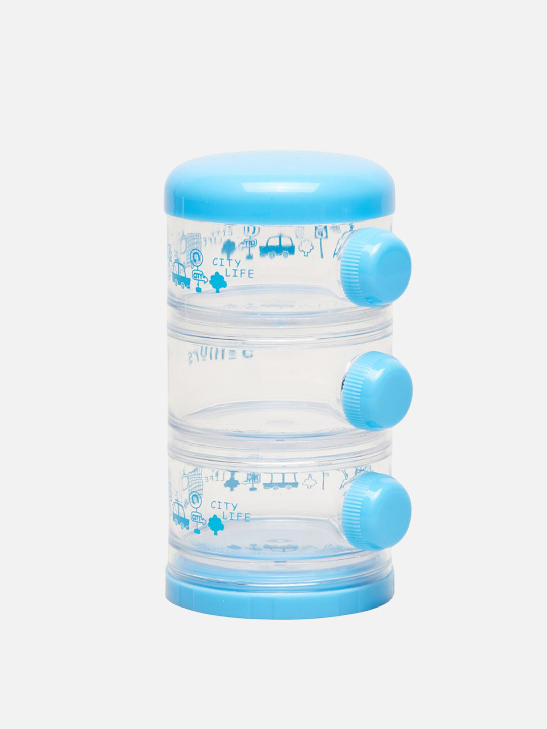 Giggles by Babyshop Blue Printed Milk Powder Container Set