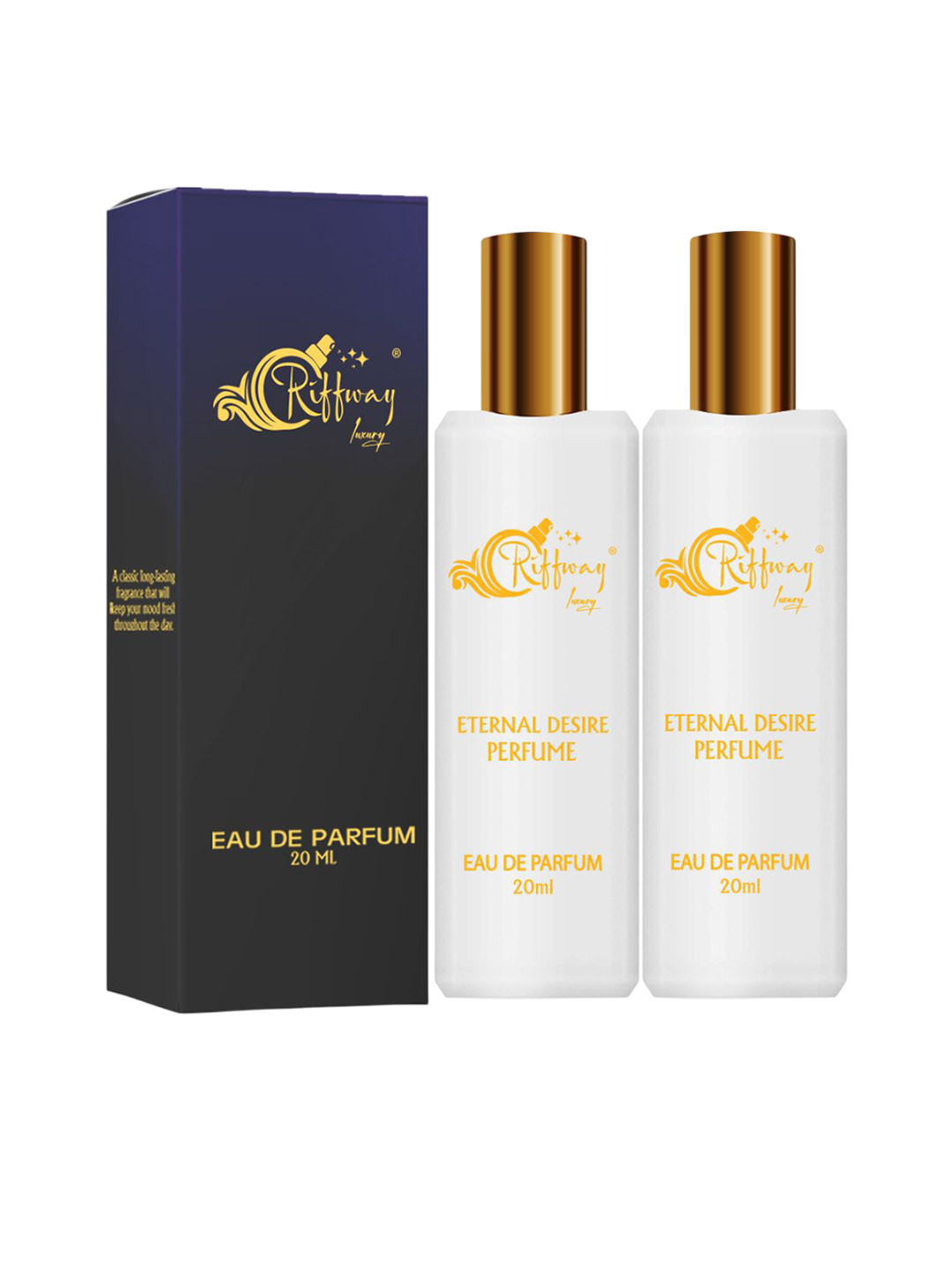 riffway Set Of 2 Eternal Desire Long Lasting Eau De Parfum- 20 ml Each