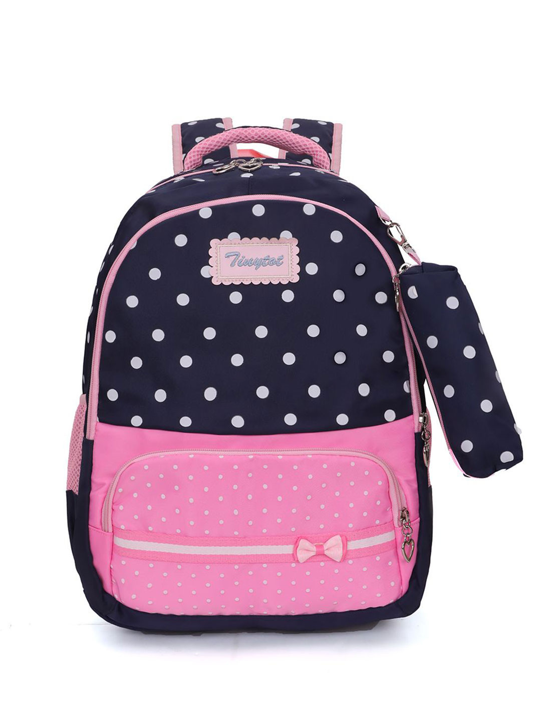 Tinytot Girls Polka Dot Printed Backpack