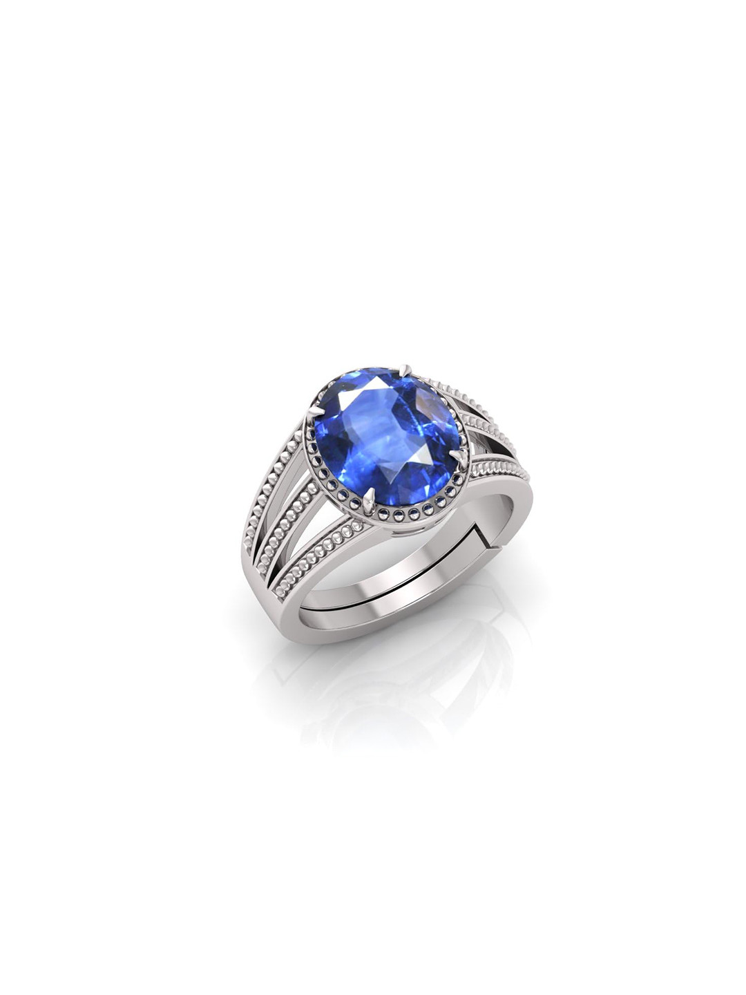 RRVGEM 4.25 KT Blue Sapphir Finger Ring