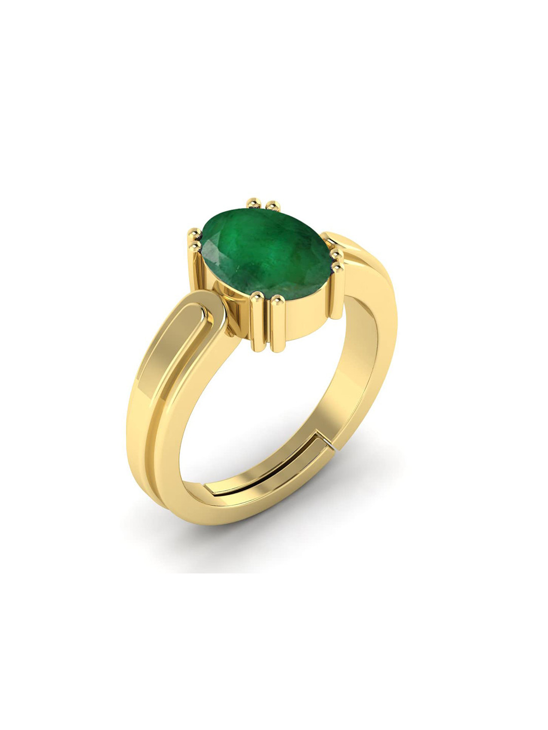 RRVGEM Emerald 4.00 KT 4.30 Carat Finger Ring