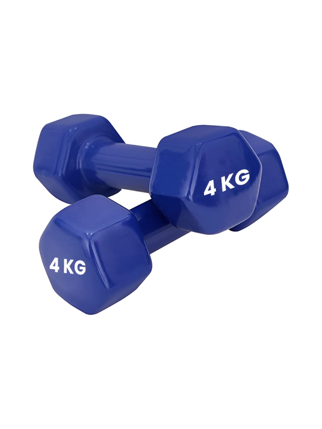 GRIP Unisex Set Of 2 Hexagon Fixed Weight Dumbbell - 4 kg Each