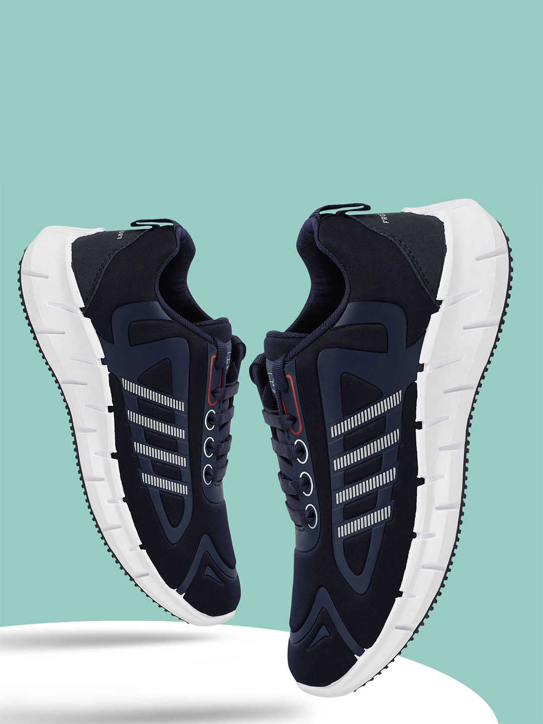 Spotwalk Men Mesh B2_Beat_Navy_10_-Navy Regular Running Non-Marking Shoes