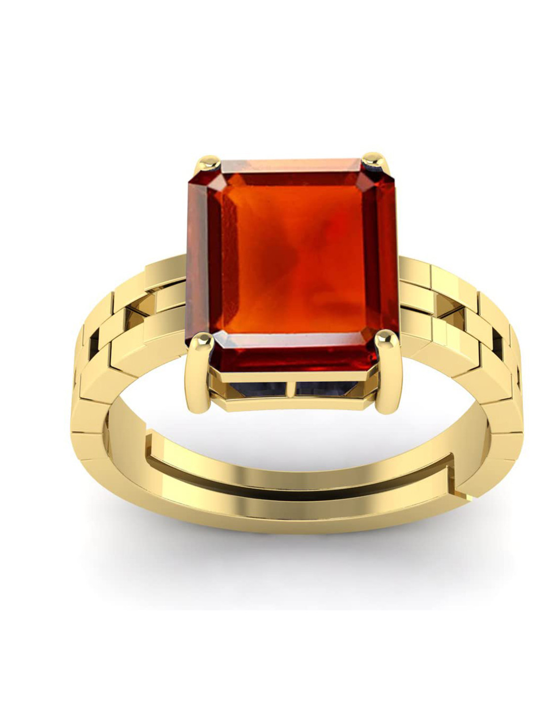 RRVGEM Hessonite Garnet Ring