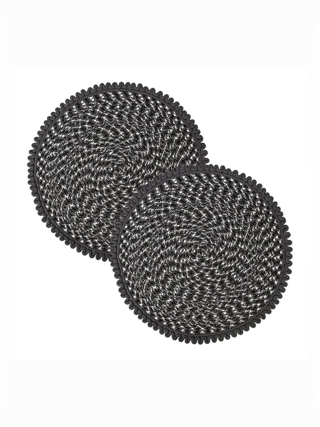 Aura Grey 2 Pcs Round Durable Door & Bathroom Mat s