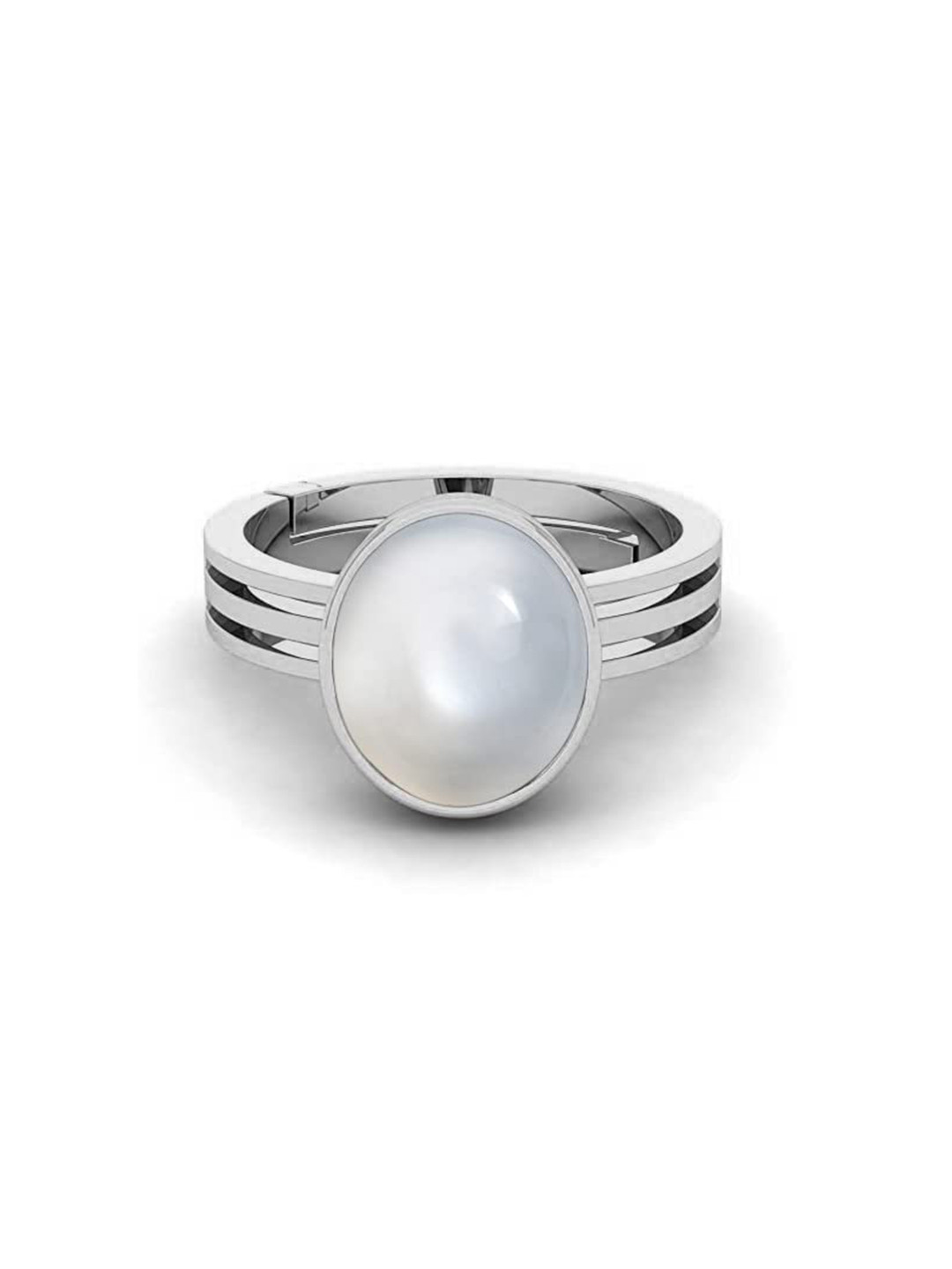 RRVGEM Pearl 6.00 Ratti Finger Ring