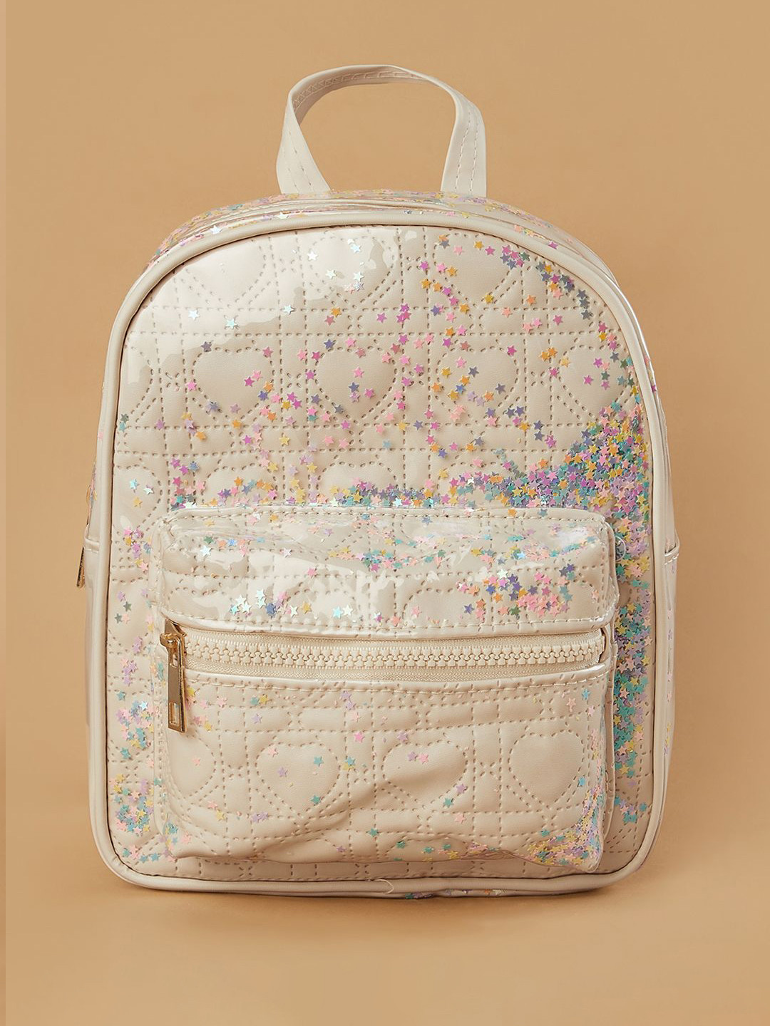 Ginger by Lifestyle Solid Embellished Backpack