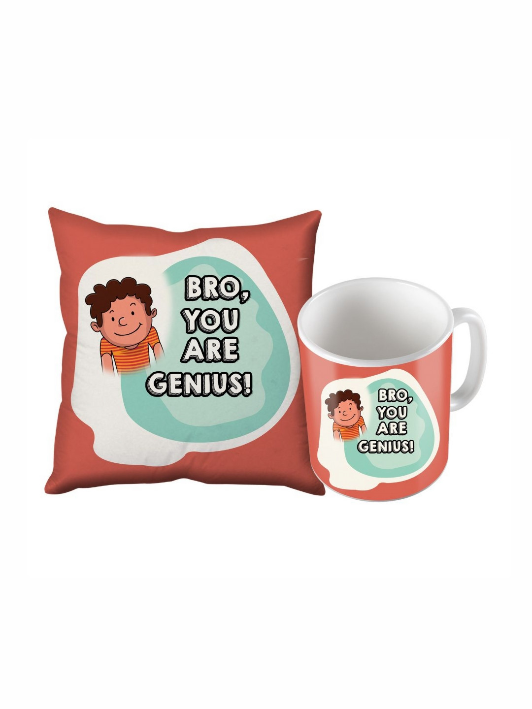 SKYTRENDS Multi Typography Satin Washable 2 Pcs Square Cushion Covers - 12 x 12 In