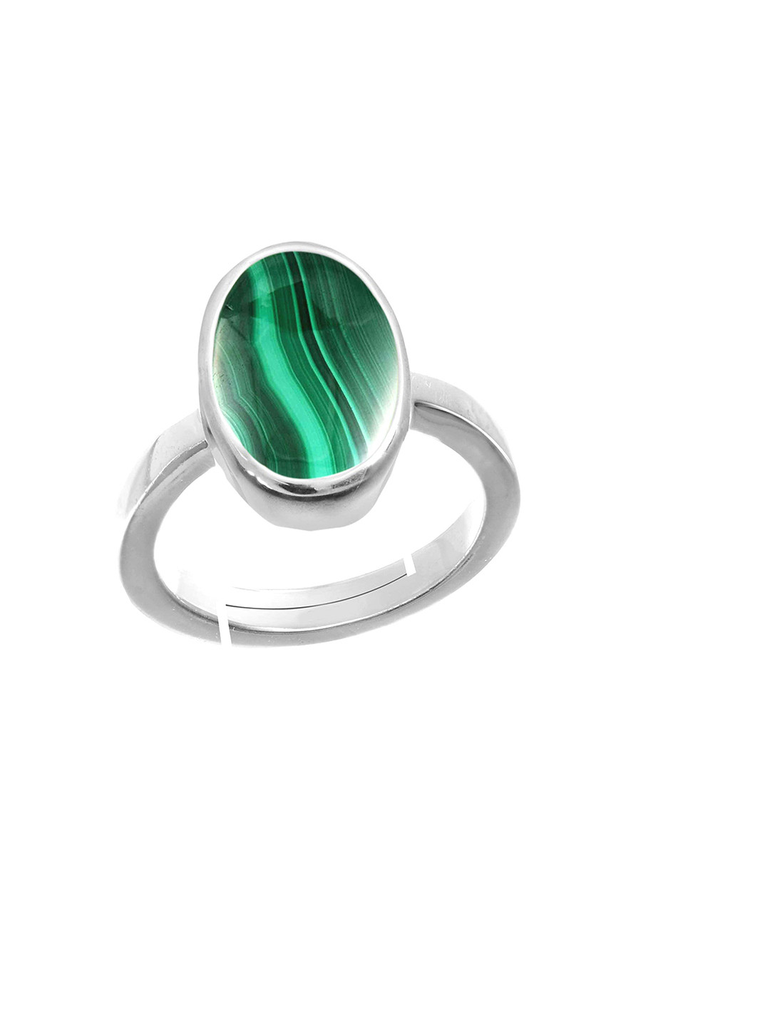 RRVGEM Malachite Ring 4.25 Rat Finger Ring