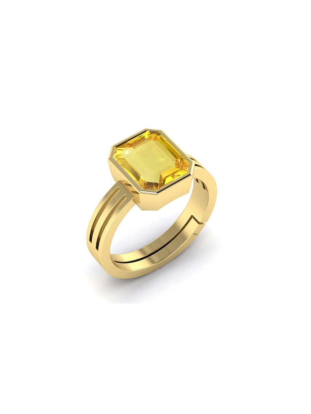 RRVGEM Yellow Sapphire Ring 5.50 KT