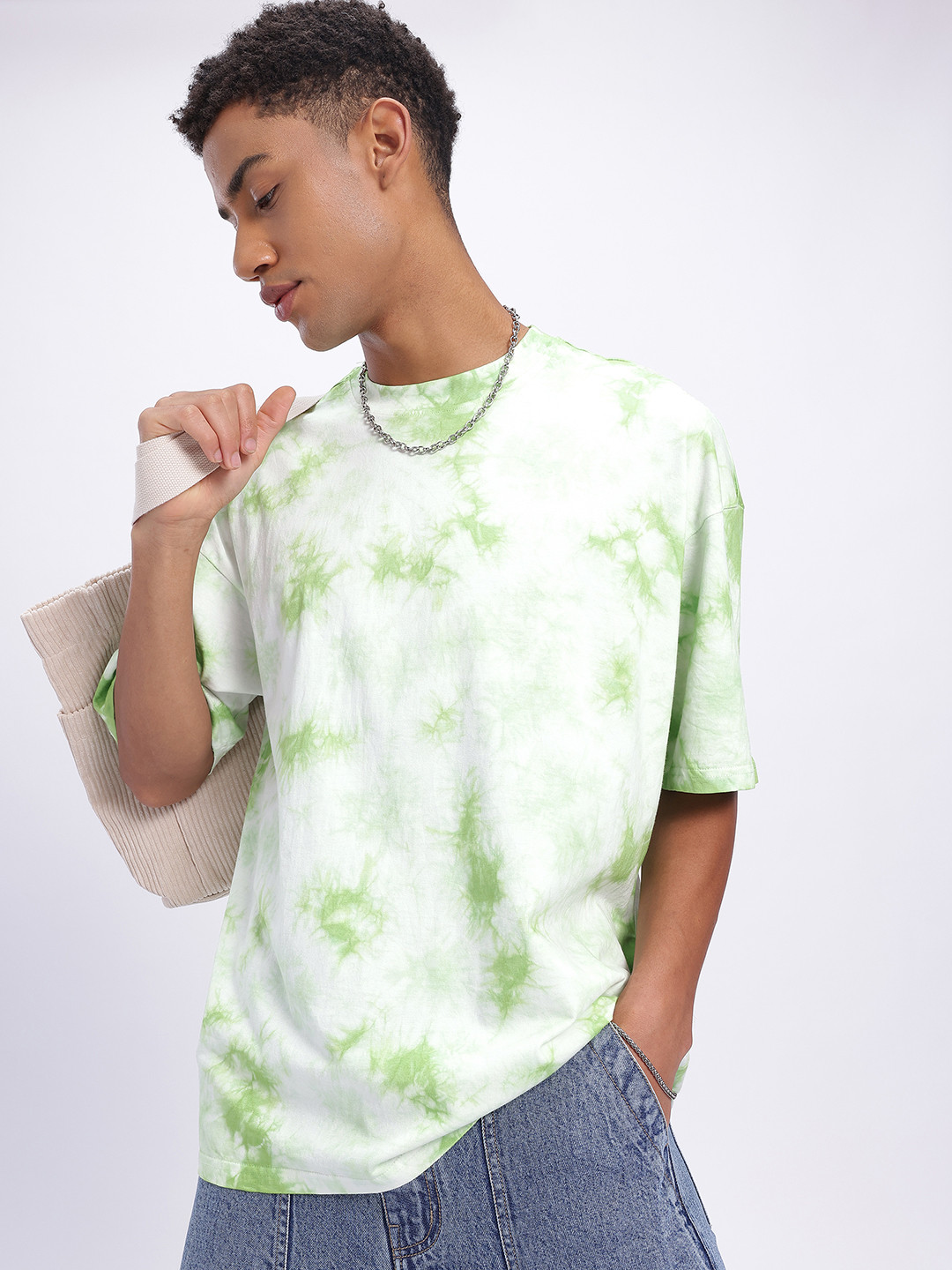 glitchez Tie-Dye Swirl Oversized T-shirt