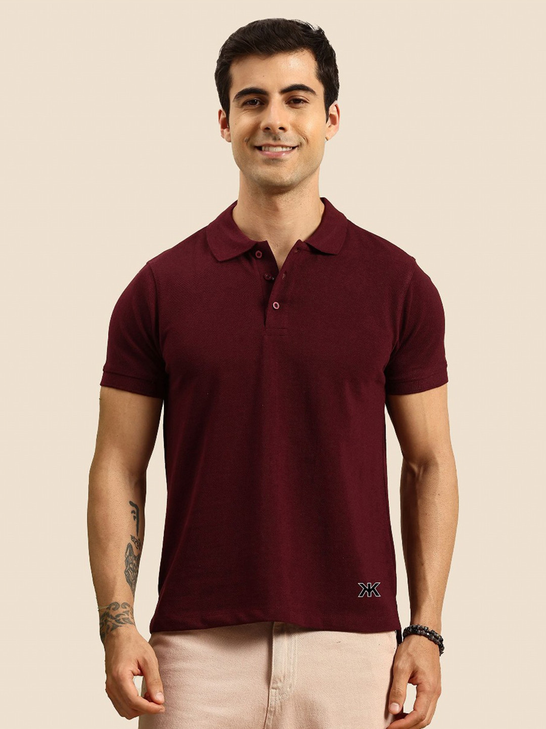 Kook N Keech Polo Collar Cotton T-shirt