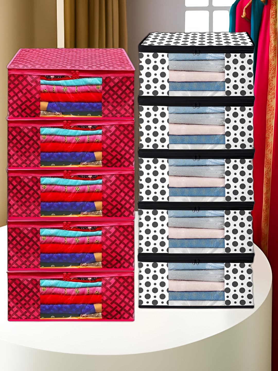 ANNORA INTERNATIONAL Red Multi-Utility Organisers