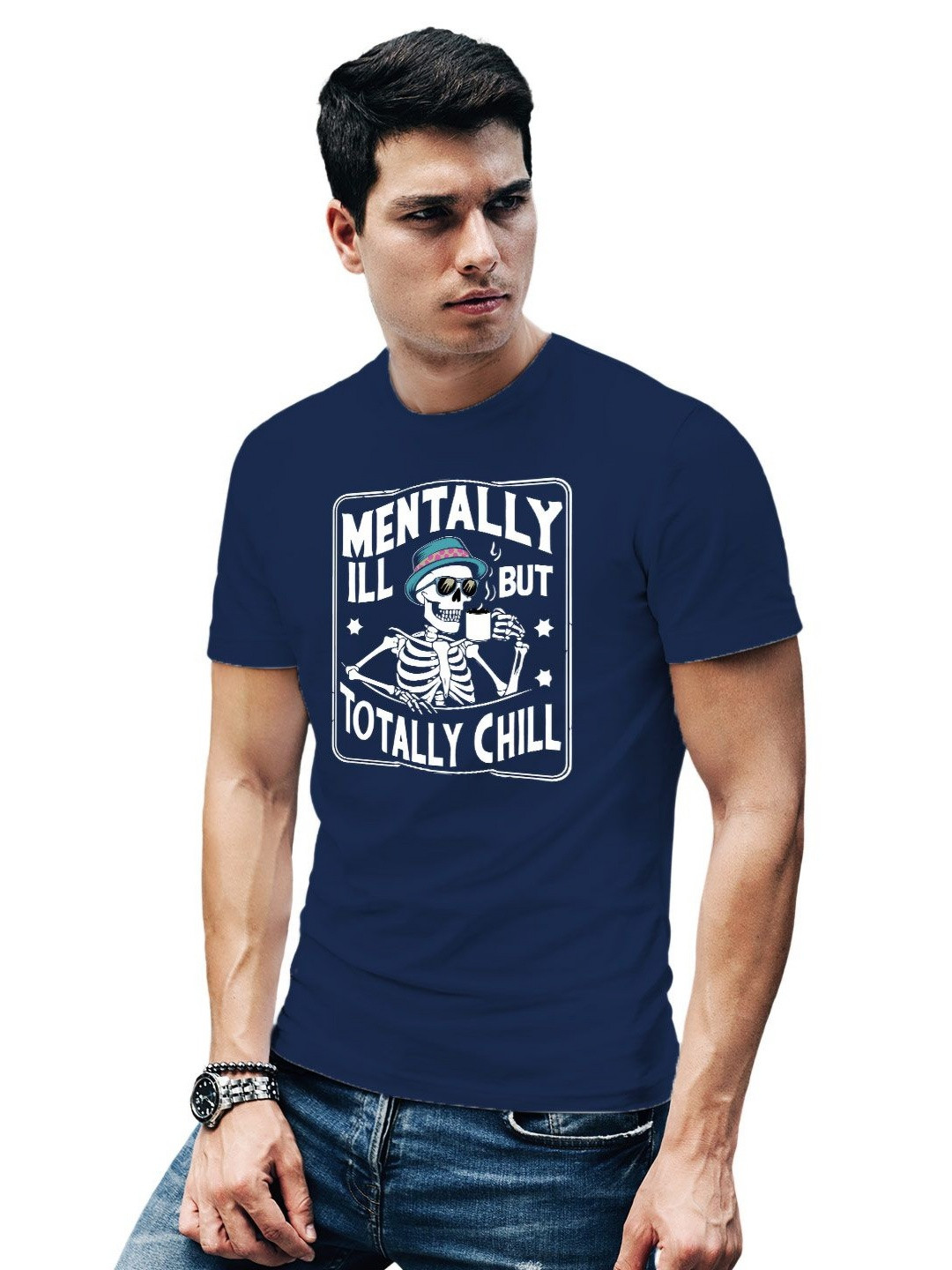 Tantra Mentally Chill Printed Cotton T-shirt