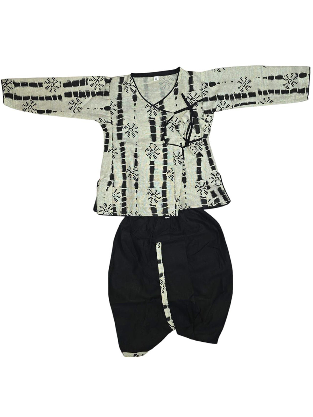 LITTLE DREAMS Kids Printed Pure Cotton Kurta With Dhoti Pants
