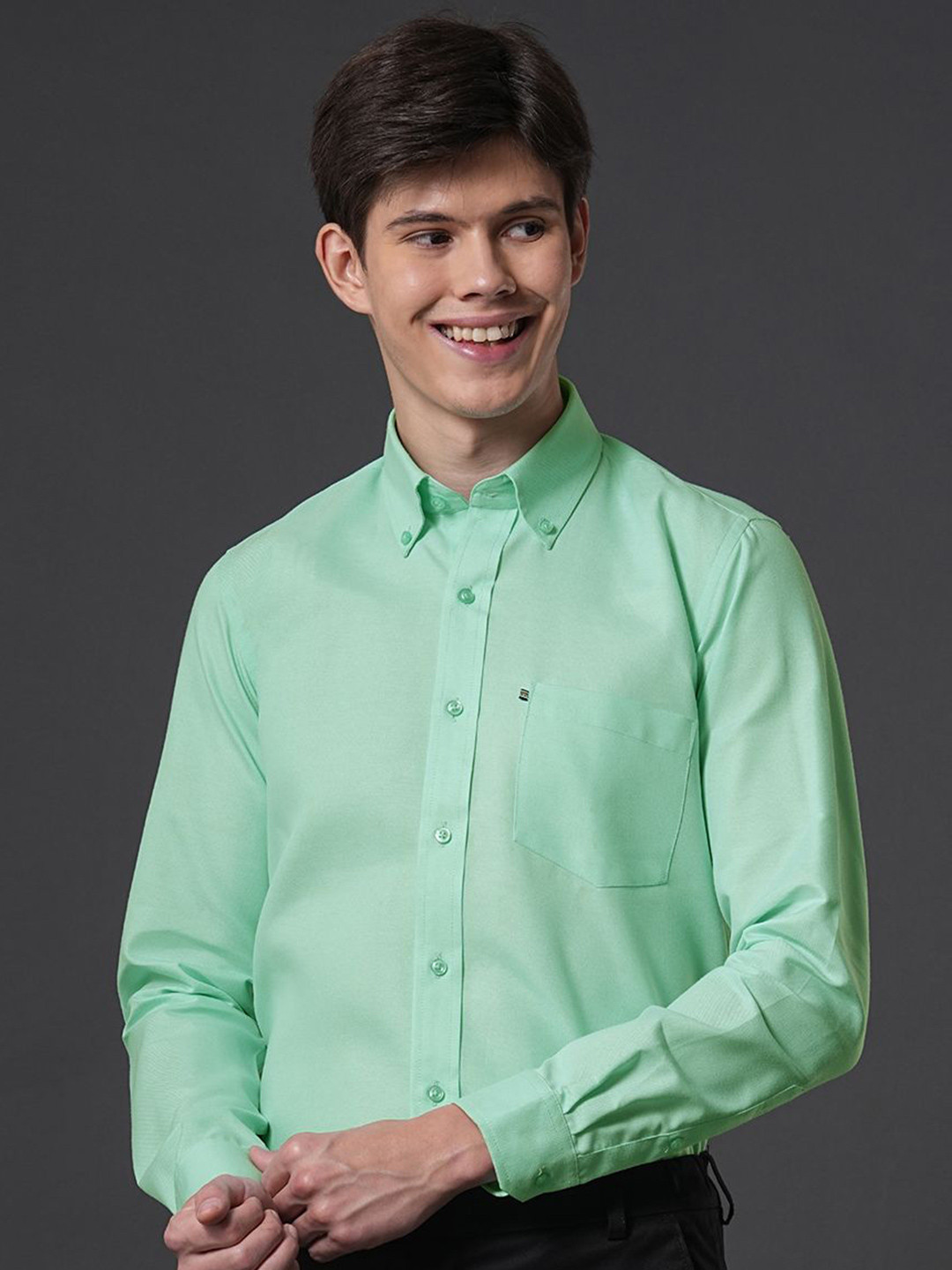 John Philips Spread Collar Long Sleeves Premium Slim Fit Formal Shirt