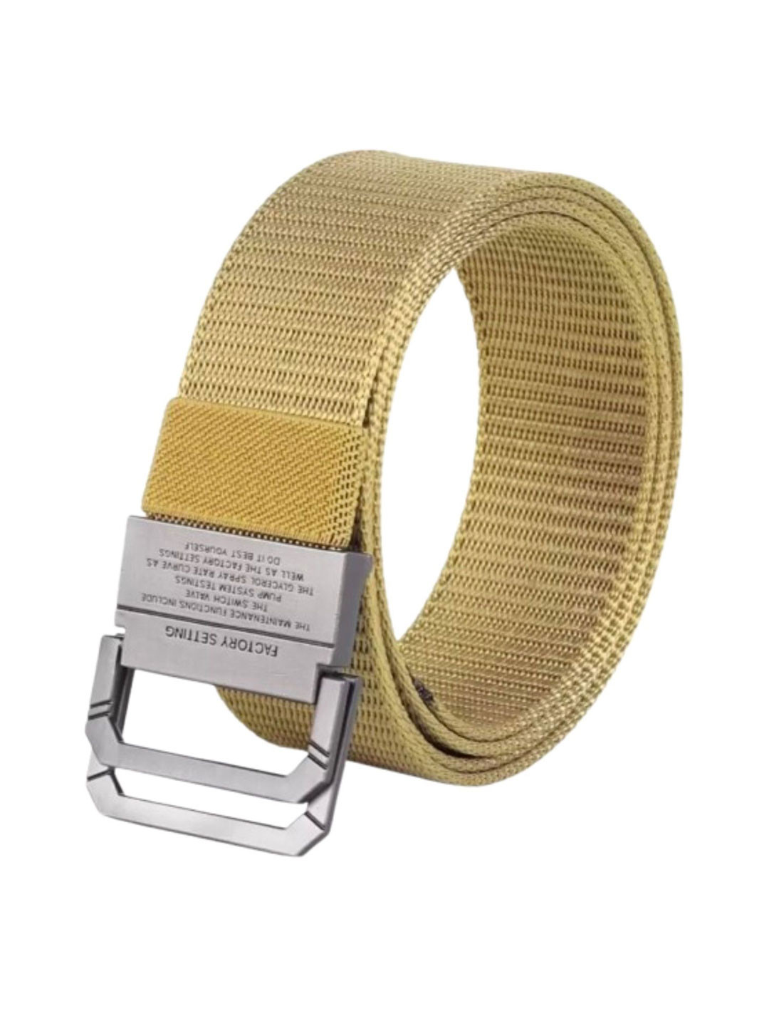 Niddleman Men Woven Slim Belt With A D-Ring Closure