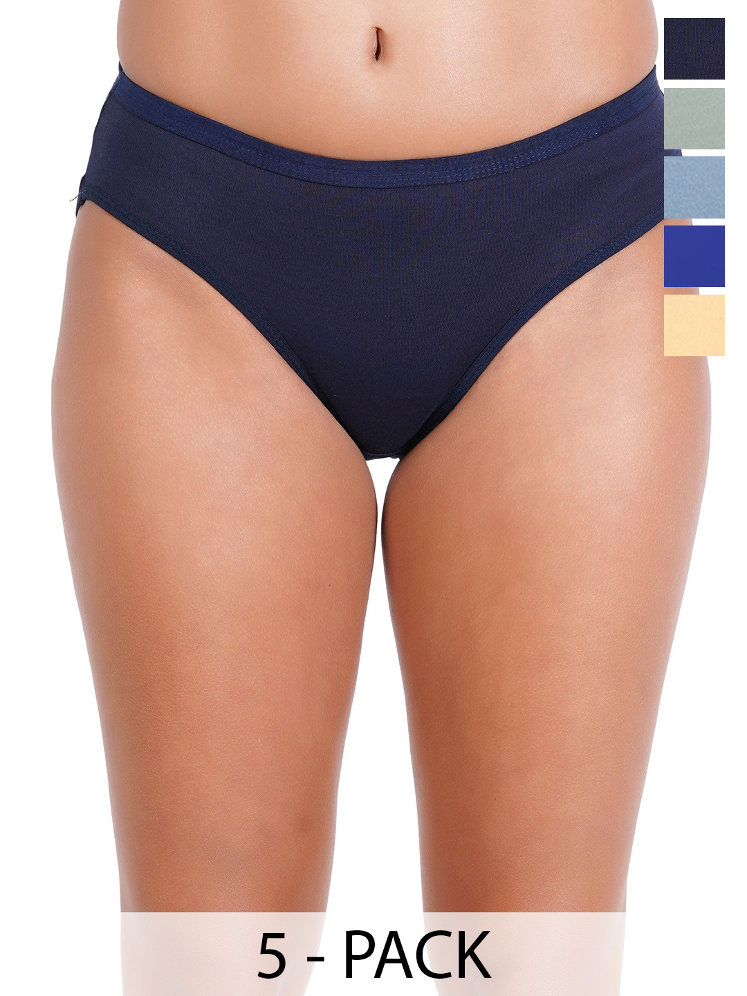 Liigne Pack Of 5 Basic Briefs VCPC2196-XS