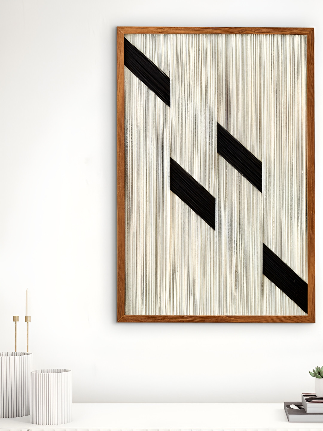 Home Centre Corsica Wood Matte Hanging Hall Wall Hangings-23.6In