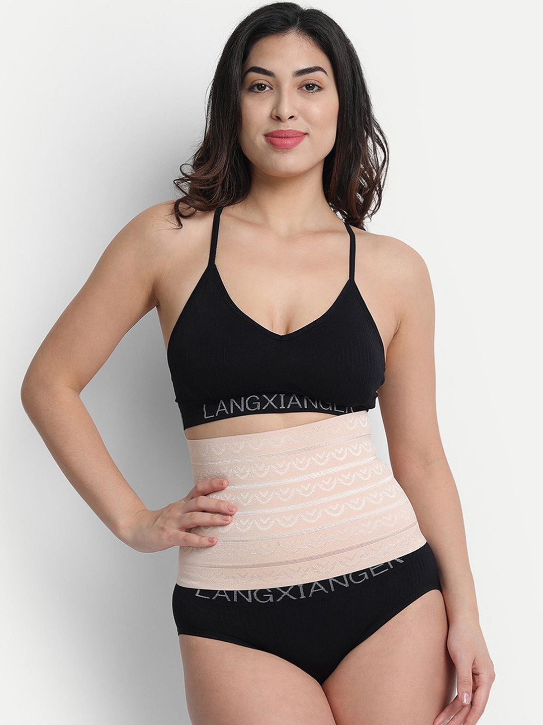 Spiaty Textured High Waist Tummy Shaper