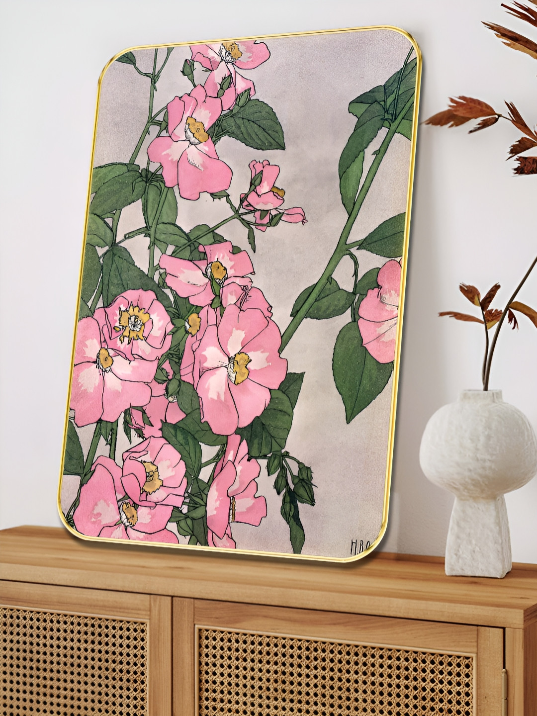 Myntra Elegant Homes Grey Wood Wall Bedroom Rectangle Paintings Wall Art -18 x 24In