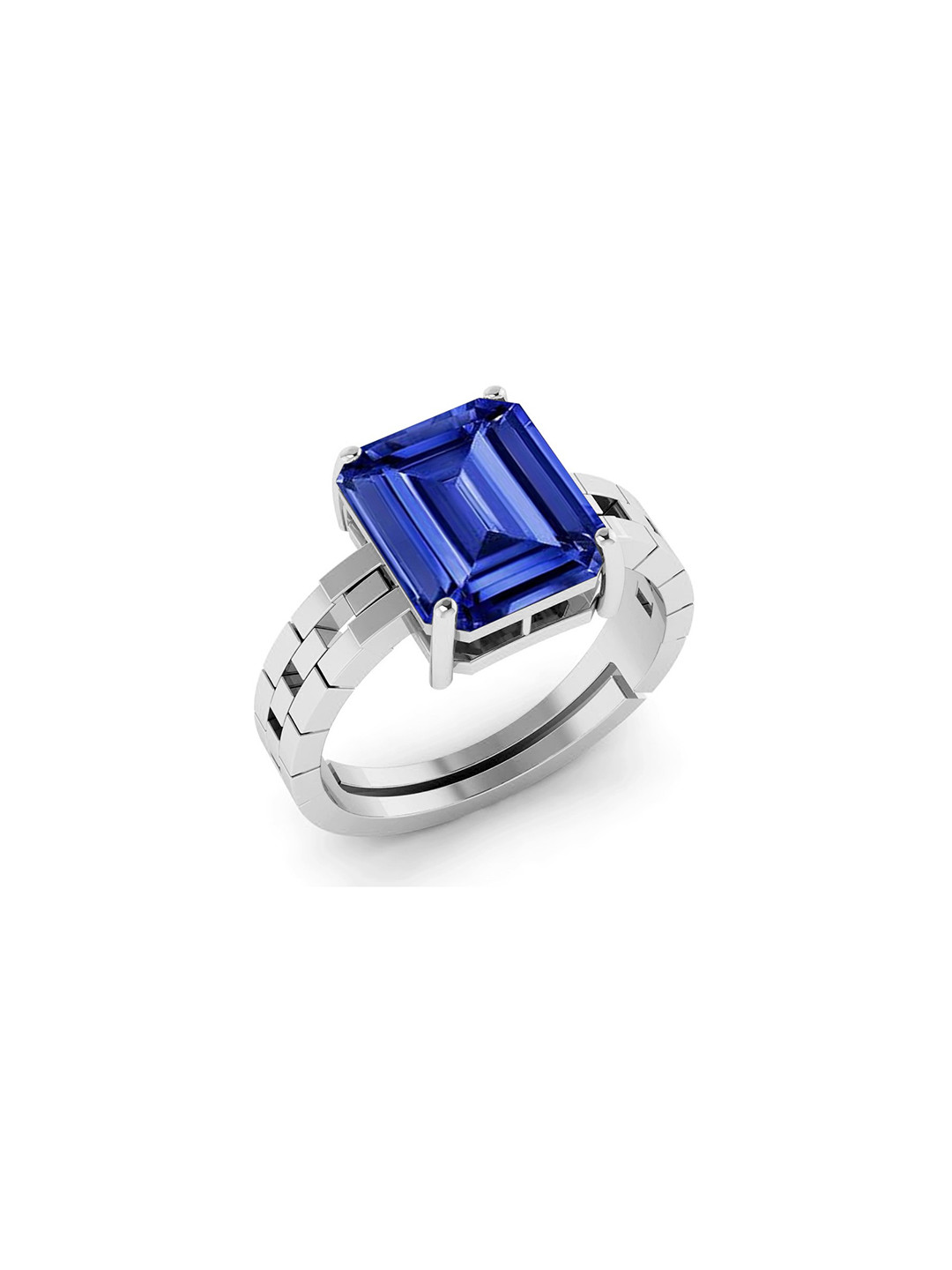 RRVGEM 11.00 KT Blue Sapphire Brass Ring