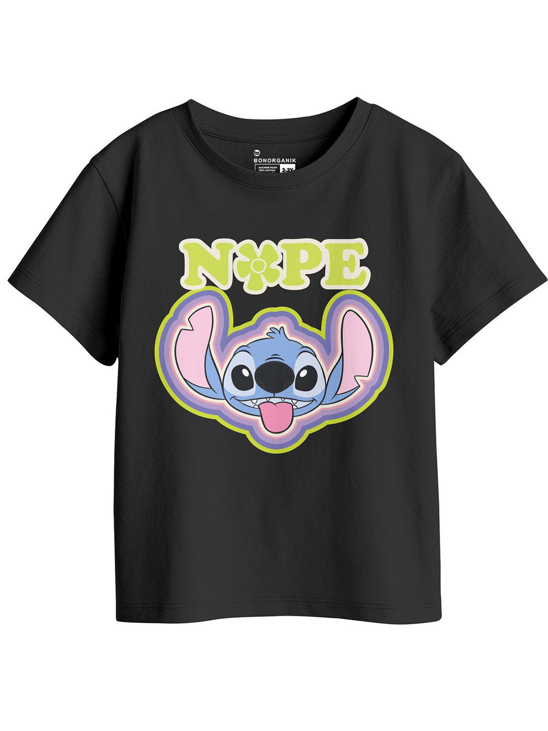 BonOrganik Girl Regular Stitch Character Printed T-Shirt