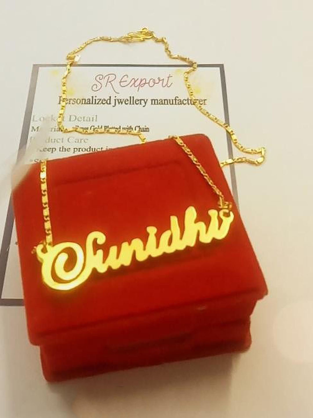 SR Export Gold-Plated Sunidhi Necklace