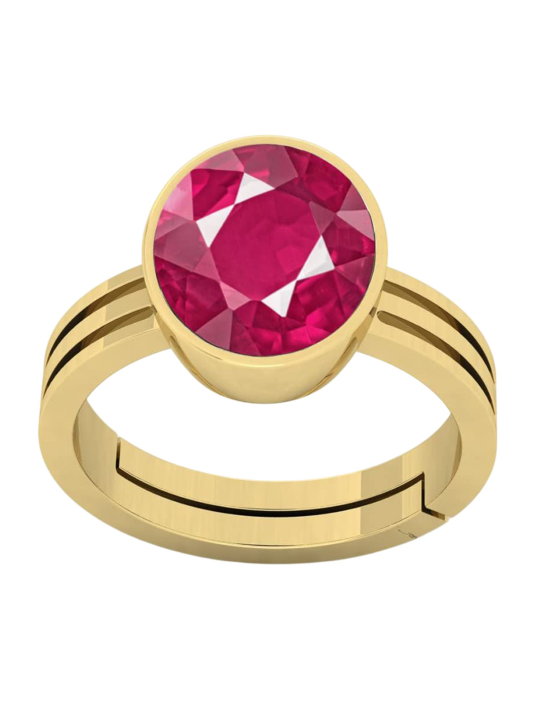 RRVGEM 7.50 KT Adjustable Gold GemStone Ring