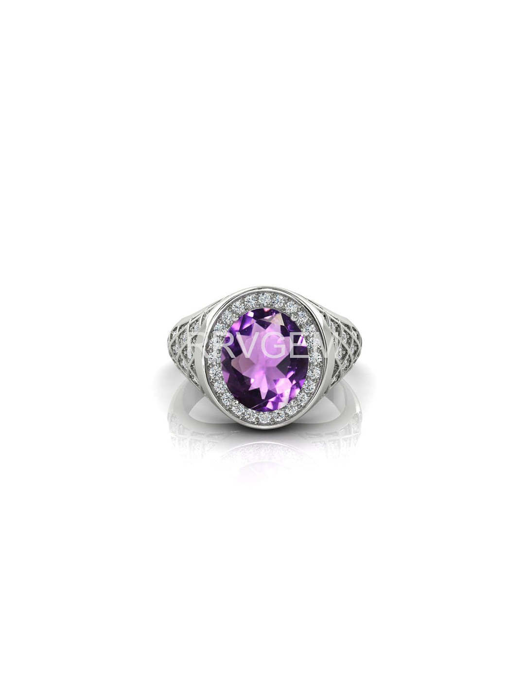 RRVGEM 9.50 Ratti Handcrafted Amethyst Ring