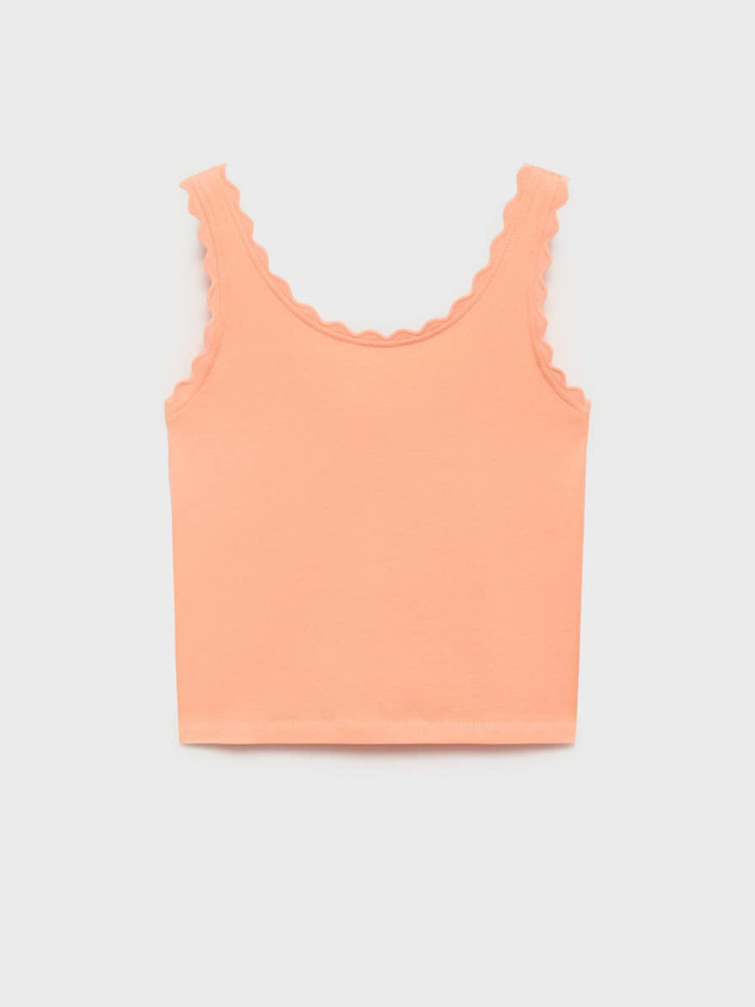 Mango Kids Girls Tank Top With Embroidered Detail