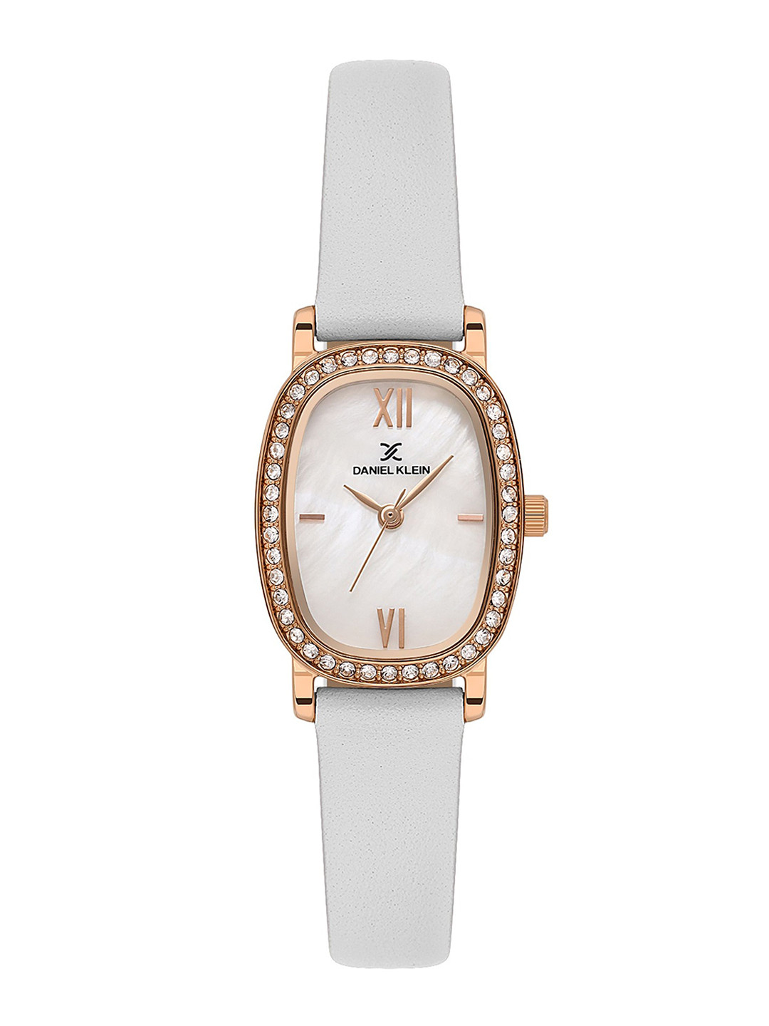 Daniel Klein Women Embellished Dial & Leather Straps Analogue Watch DK.1.13943-5