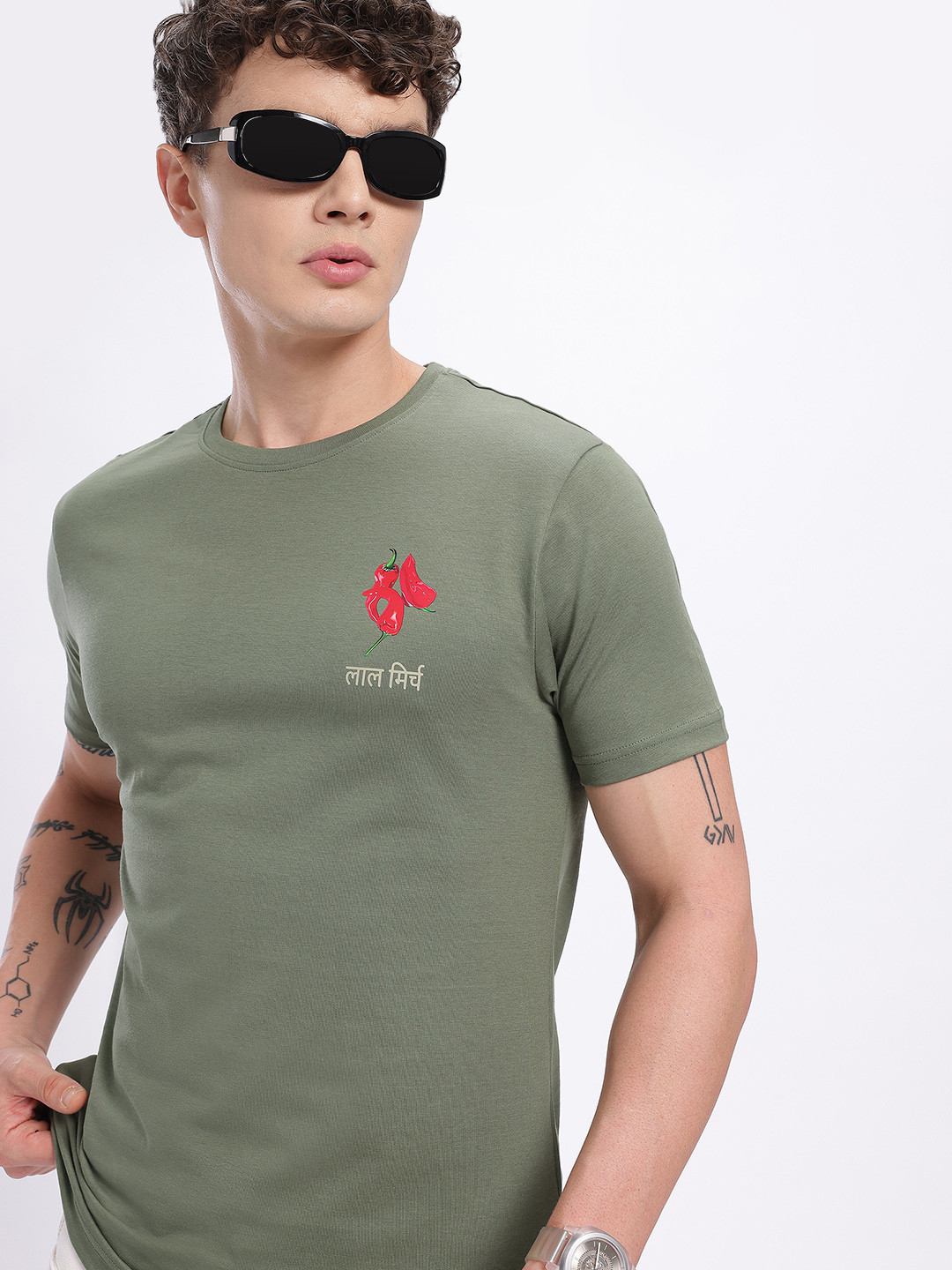 glitchez Graphics Print Regular Fit Pure Cotton T-shirt