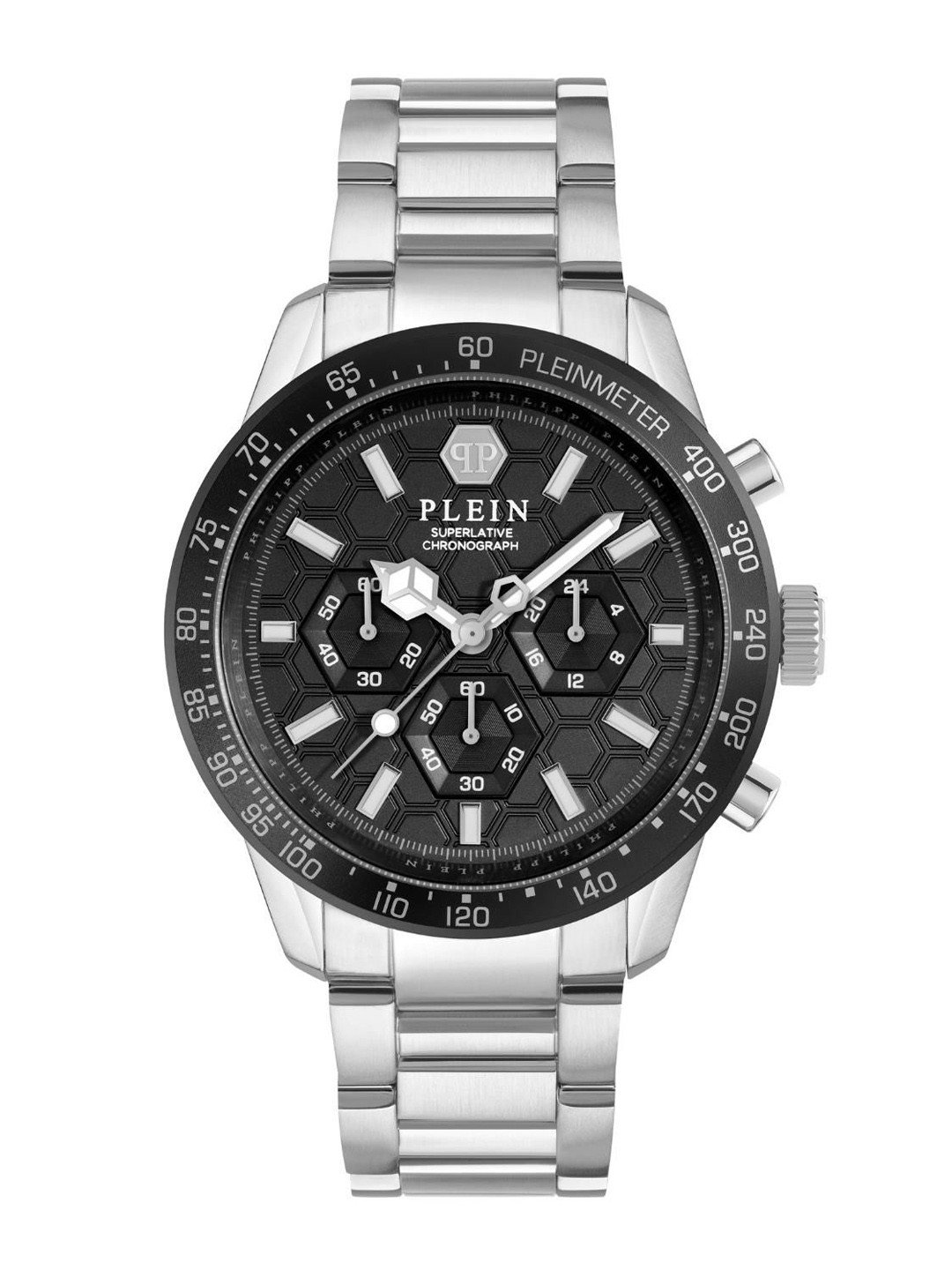 PHILIPP PLEIN Pleinmeter Men Brass Dial & Stainless Steel Straps Analogue Watch PWPYA0424